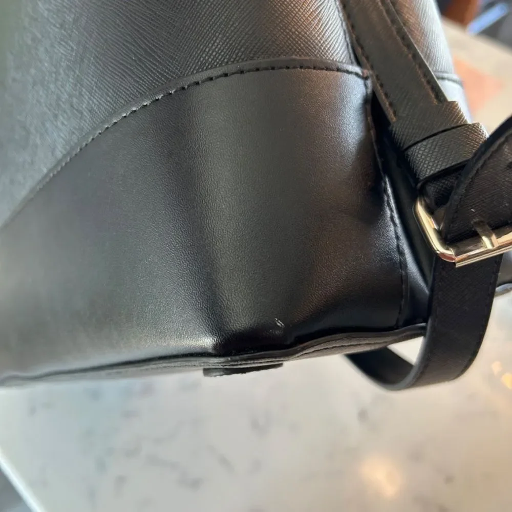 Zara Zipper City Laptop Bag Gold Hardware